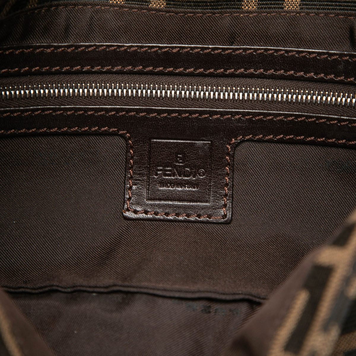 Fendi Zucca Canvas Baguette