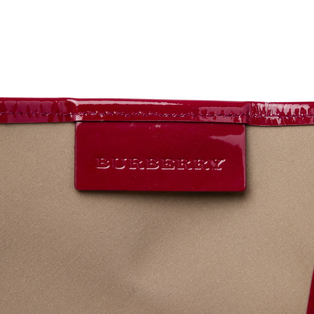 Burberry Supernova Check Coated Canvas Tote — Beige