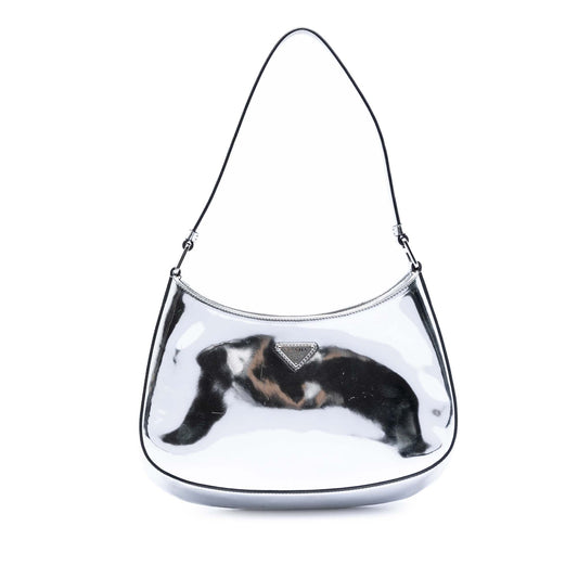 Prada Spazzolato Leather Cleo Shoulder Bag