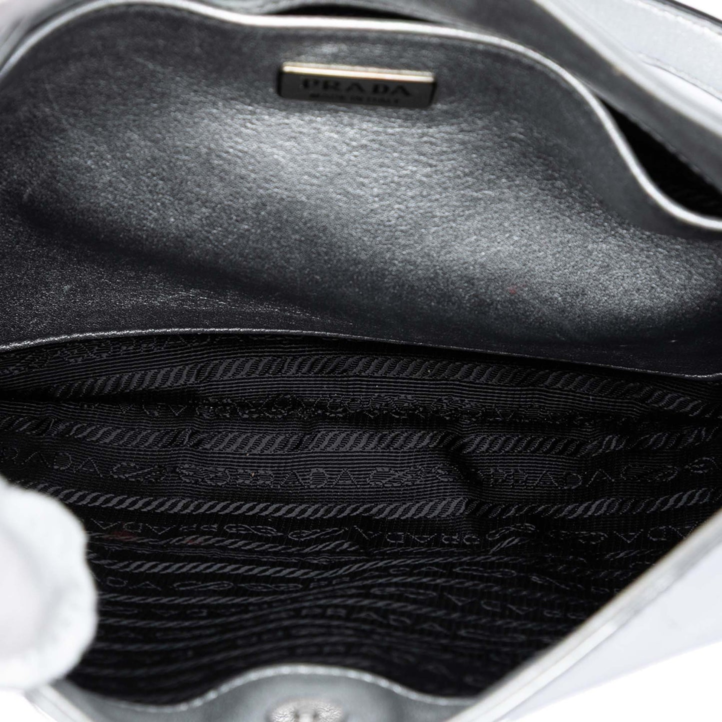 Prada Spazzolato Leather Cleo Shoulder Bag
