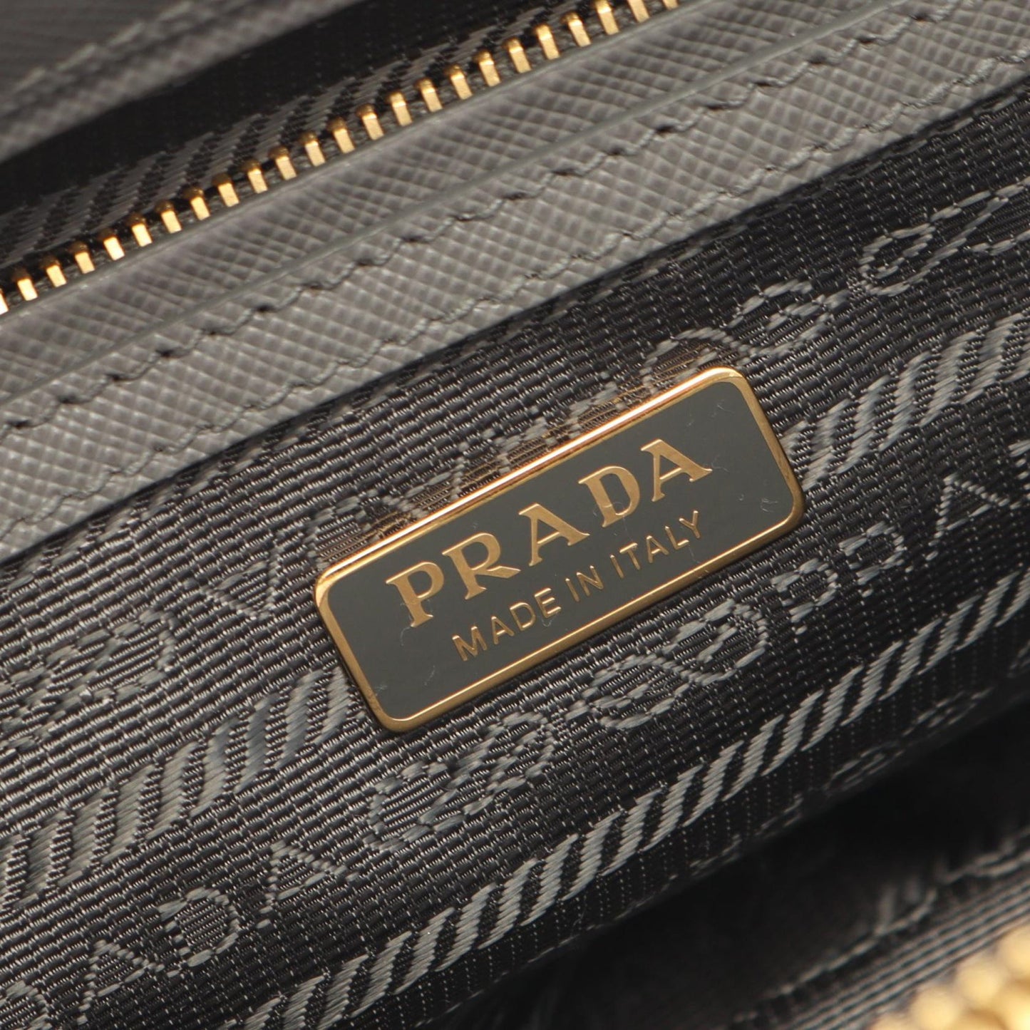 Prada Mini Saffiano Lux Galleria Double Zip Satchel