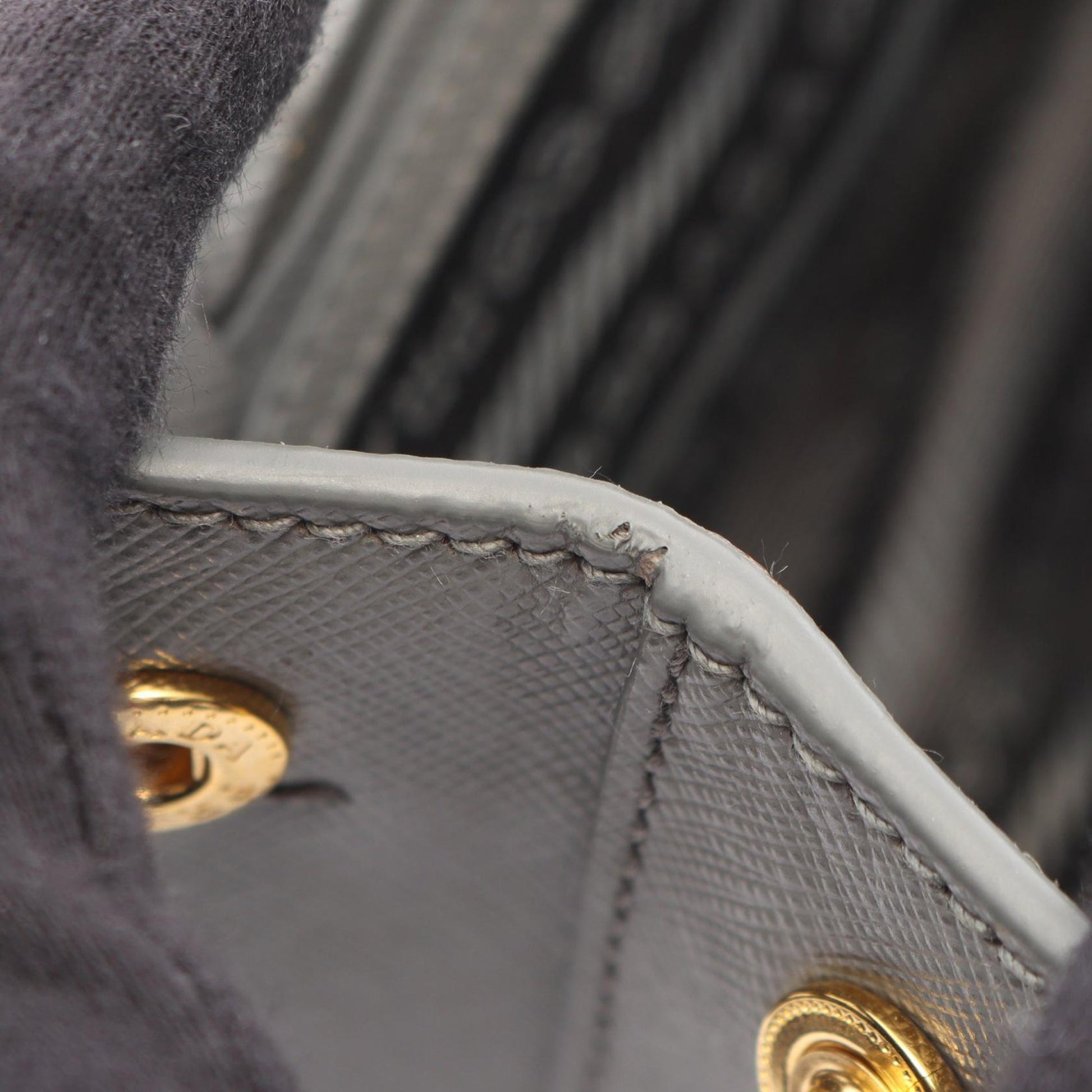Prada Mini Saffiano Lux Galleria Double Zip Satchel