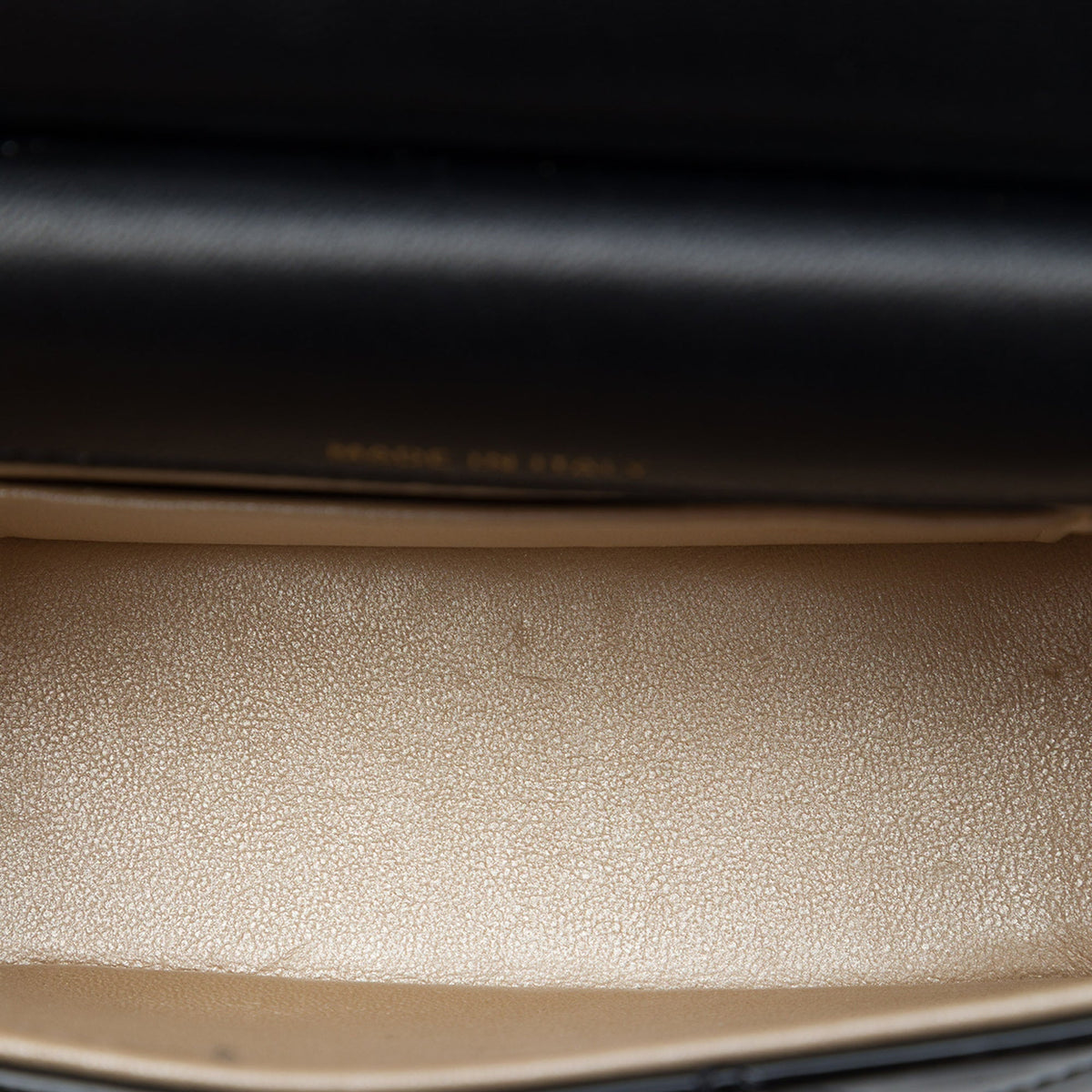 Chanel CC Quilted Patent Frame Flap Clutch with Chain — Black