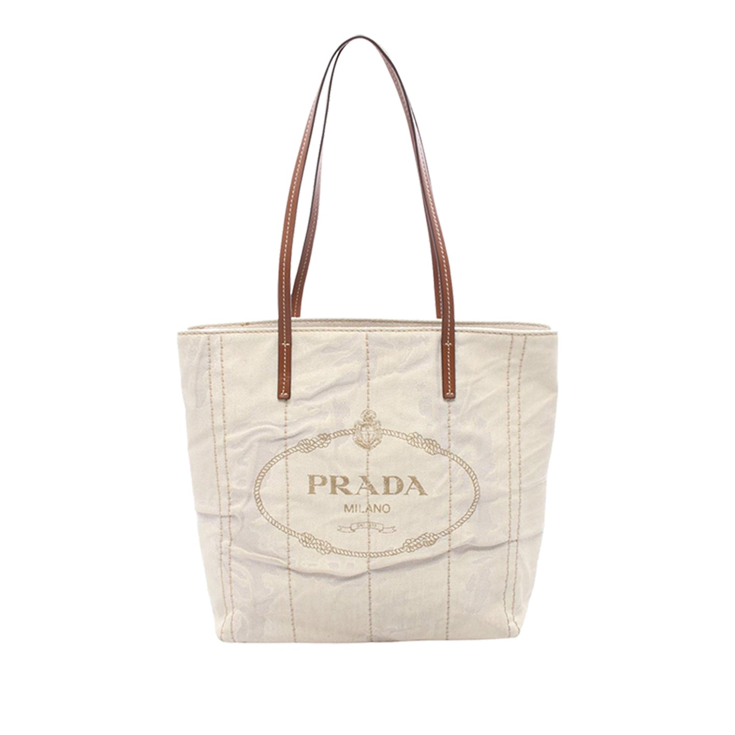 Prada Linen Blend Tote