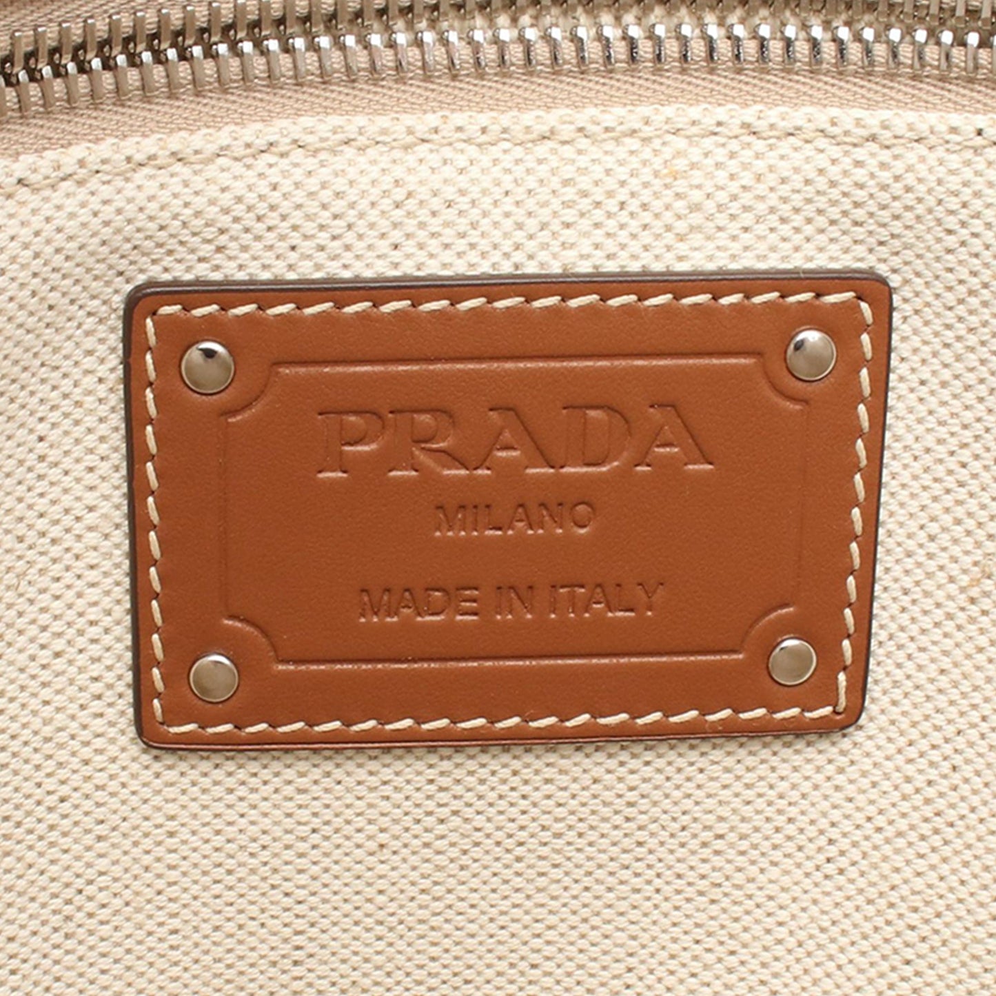 Prada Linen Blend Tote