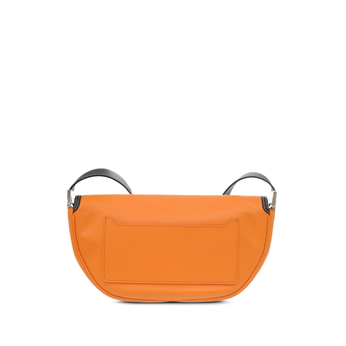 Burberry Small Leather Olympia Shoulder Bag — Orange