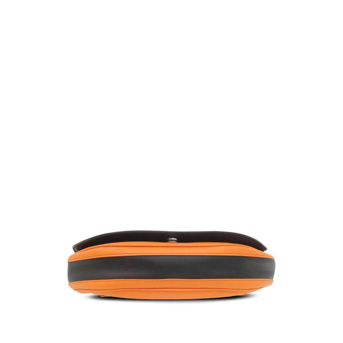 Burberry Small Leather Olympia Shoulder Bag — Orange