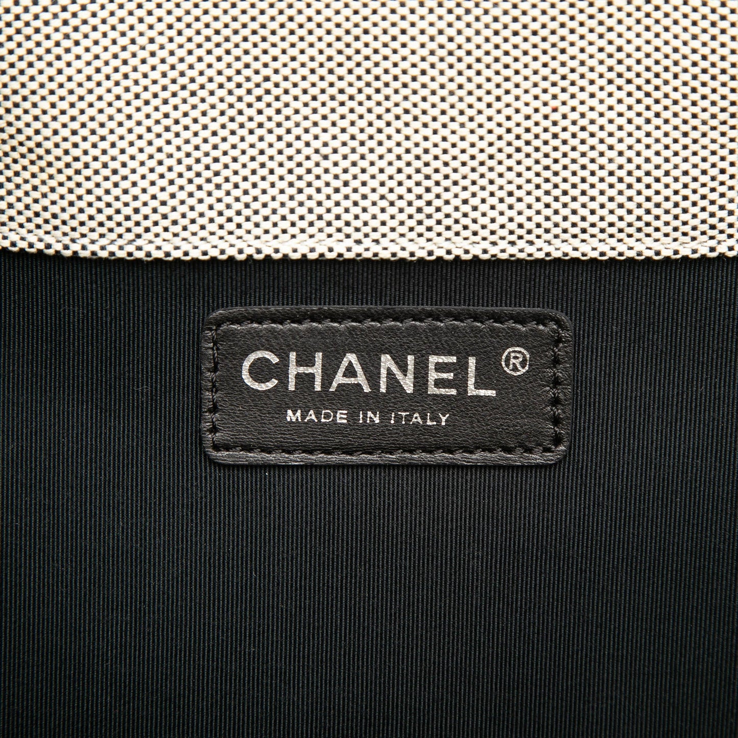 Chanel CC Camellia No. 5 Choco Bar Canvas Tote