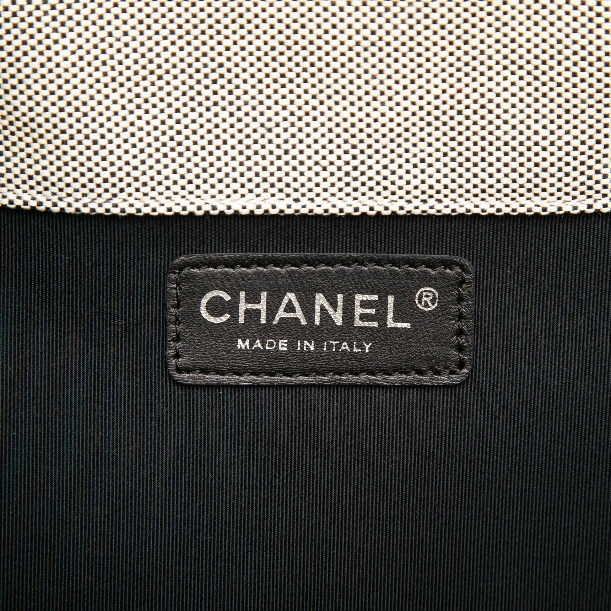 Chanel CC Camellia No. 5 Choco Bar Canvas Tote