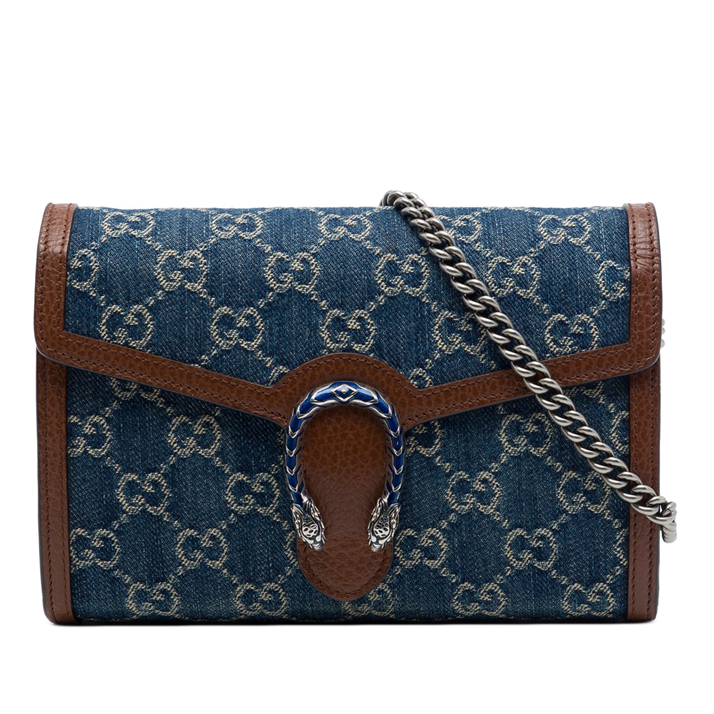 Gucci GG Denim Dionysus Wallet on Chain