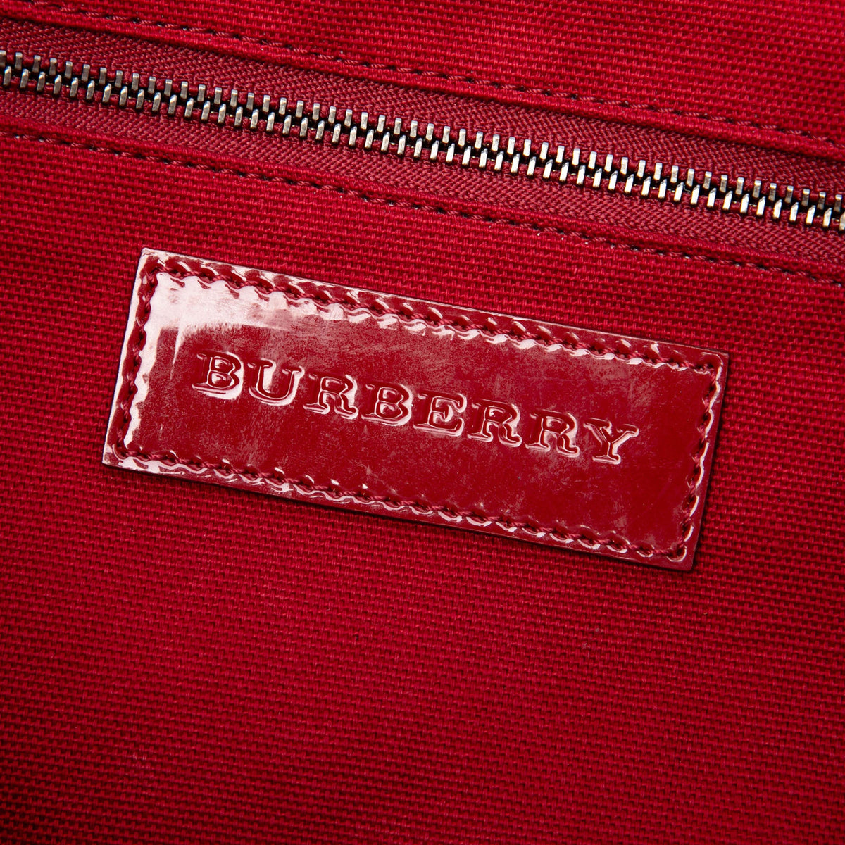 Burberry Vinyl Trimmed Supernova Check Coated Canvas Tote