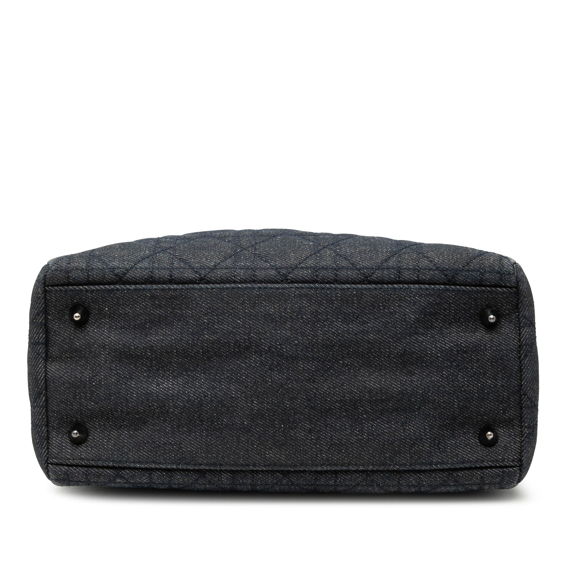 Dior Medium Denim Cannage Lady Dior
