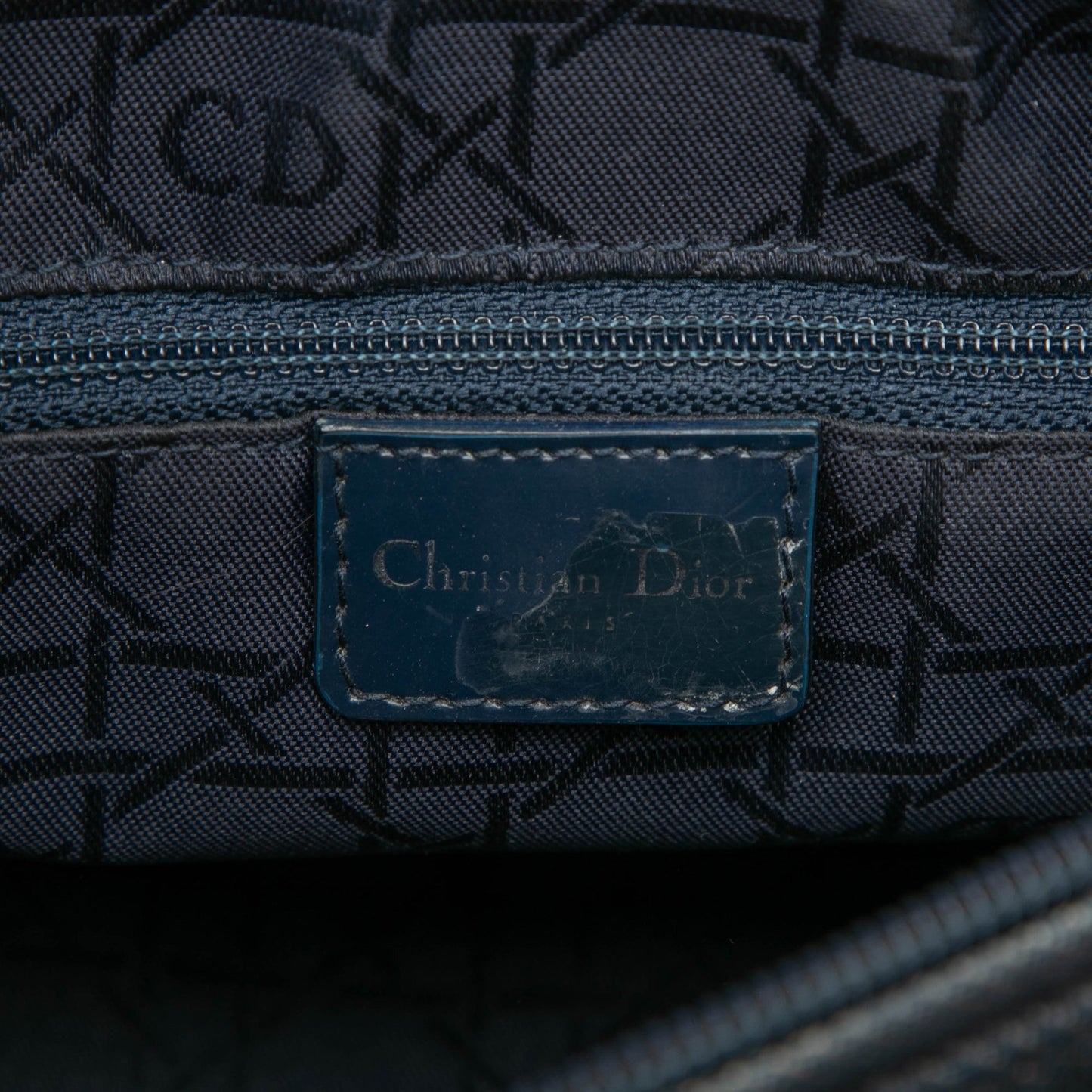 Dior Medium Denim Cannage Lady Dior