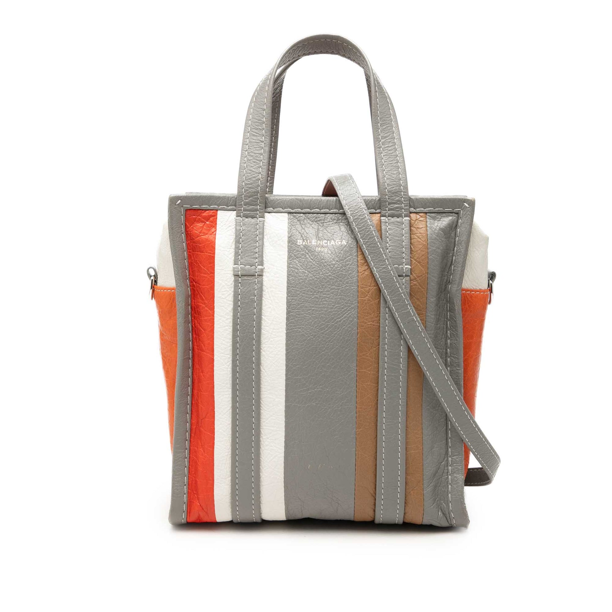 Balenciaga Lambskin Bazar Shopper Satchel XS