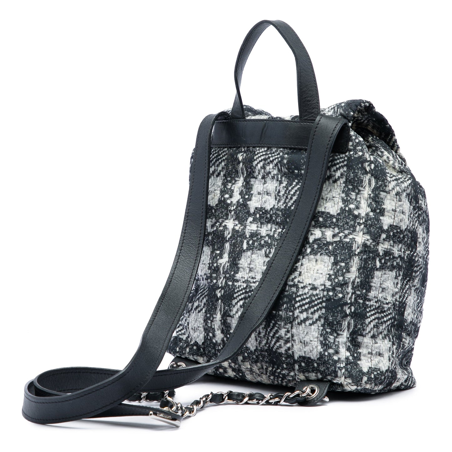 Chanel CC Nylon Tweed Printed Backpack