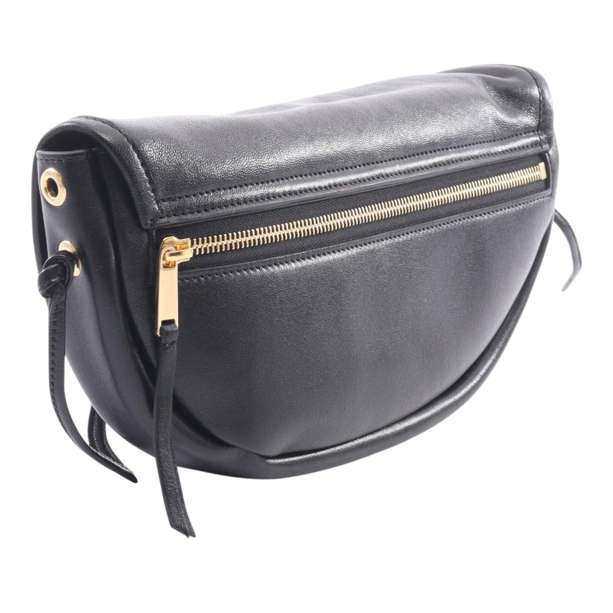 Celine Leather Triomphe Little Half Moon Soft Bag