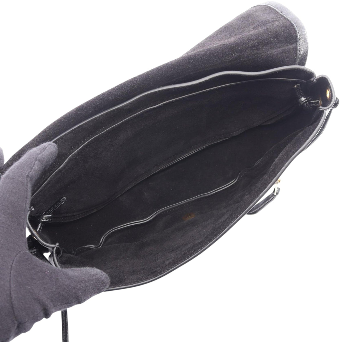 Celine Leather Triomphe Little Half Moon Soft Bag