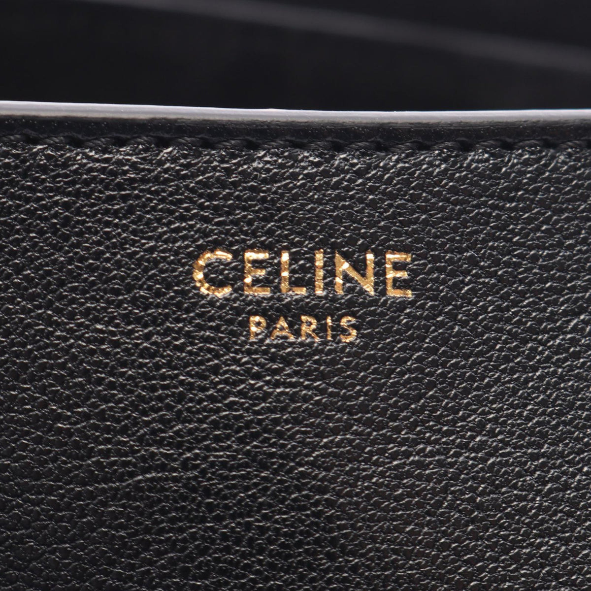 Celine Leather Triomphe Little Half Moon Soft Bag