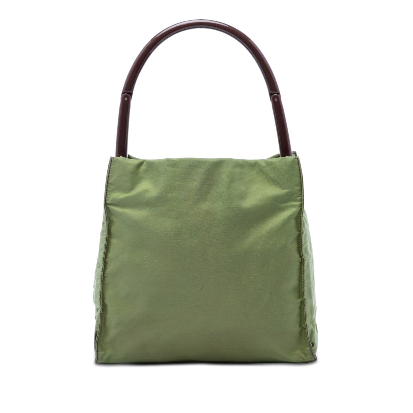 Prada Tessuto Enamel Top Handle Bag