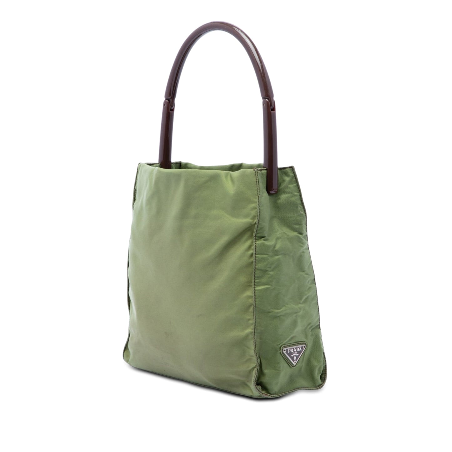 Prada Tessuto Enamel Top Handle Bag