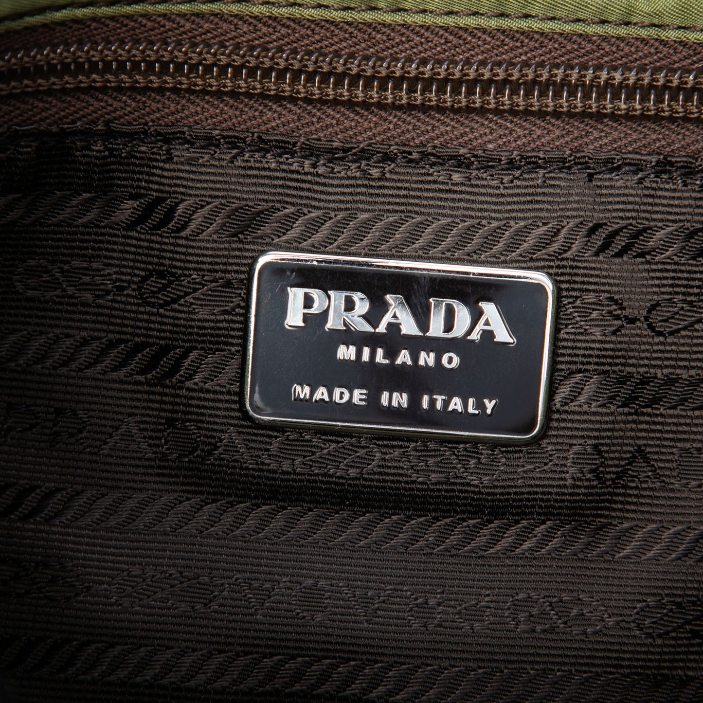 Prada Tessuto Enamel Top Handle Bag