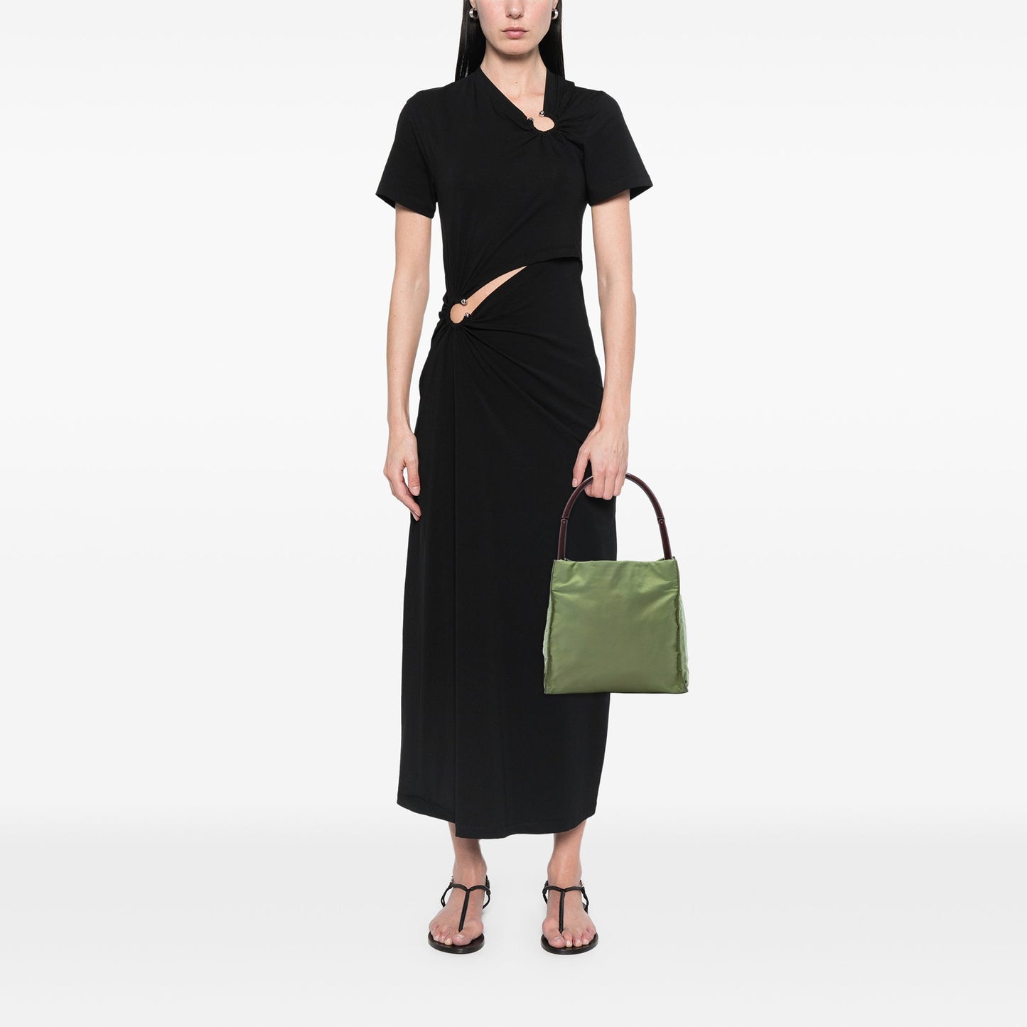 Prada Tessuto Enamel Top Handle Bag