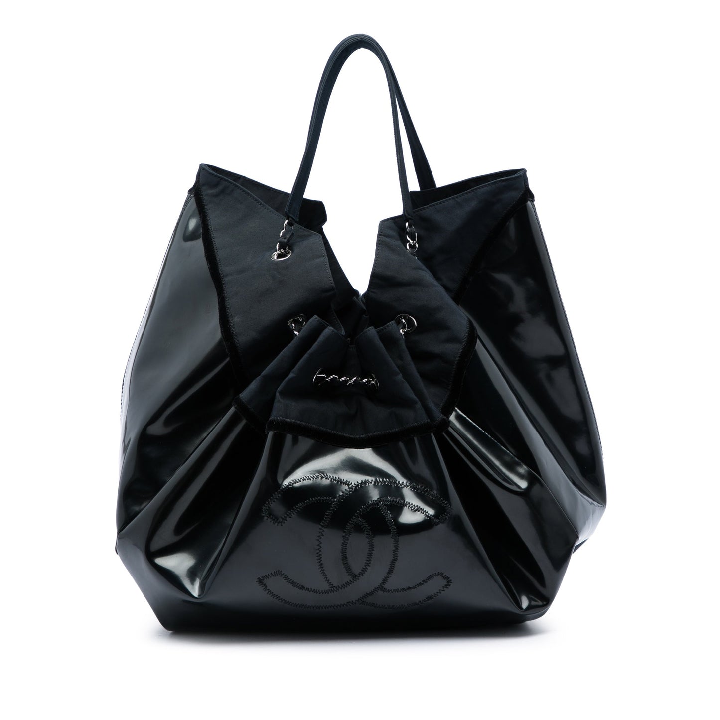 Chanel Large Patent Stretch Spirit Cabas Tote