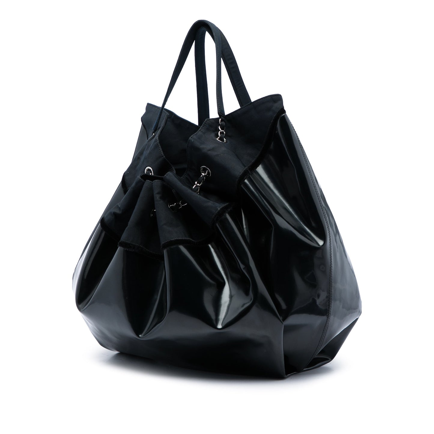 Chanel Large Patent Stretch Spirit Cabas Tote