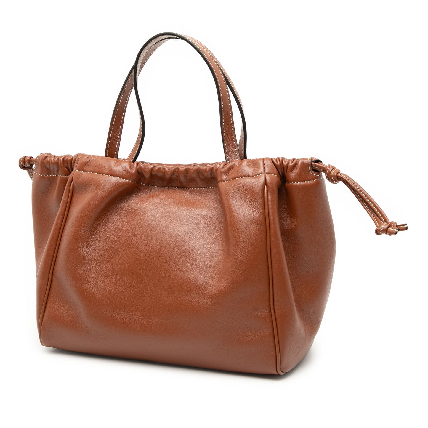 Celine Small Calfskin Cuir Triomphe Cabas Drawstring Satchel