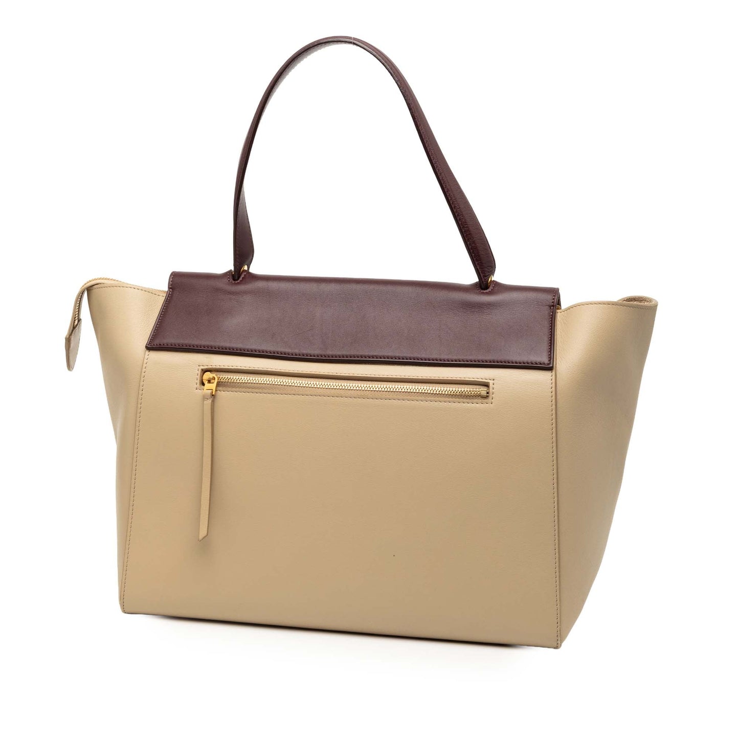 Celine Mini Tricolor Grained Calfskin Belt Satchel