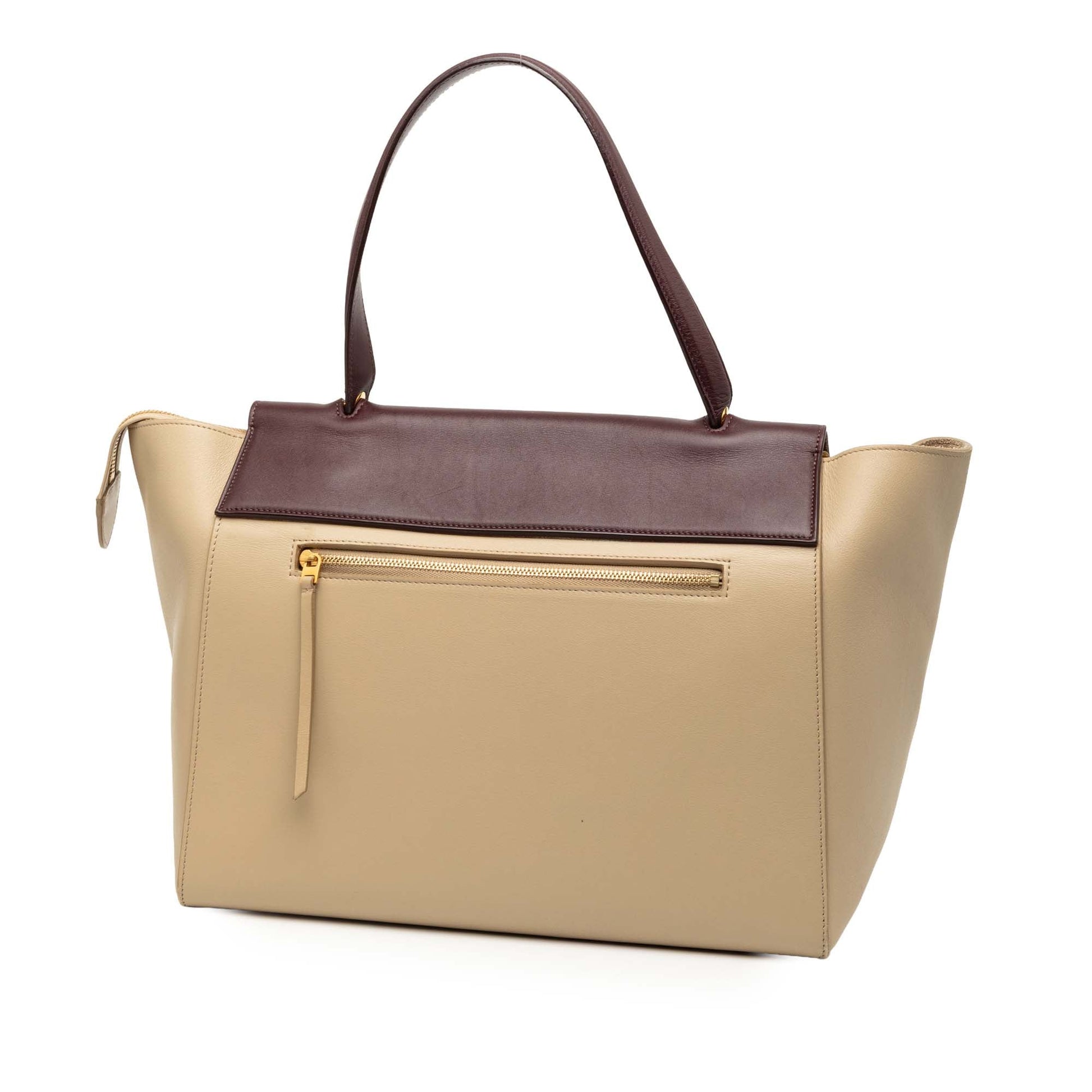 Celine Mini Tricolor Grained Calfskin Belt Satchel