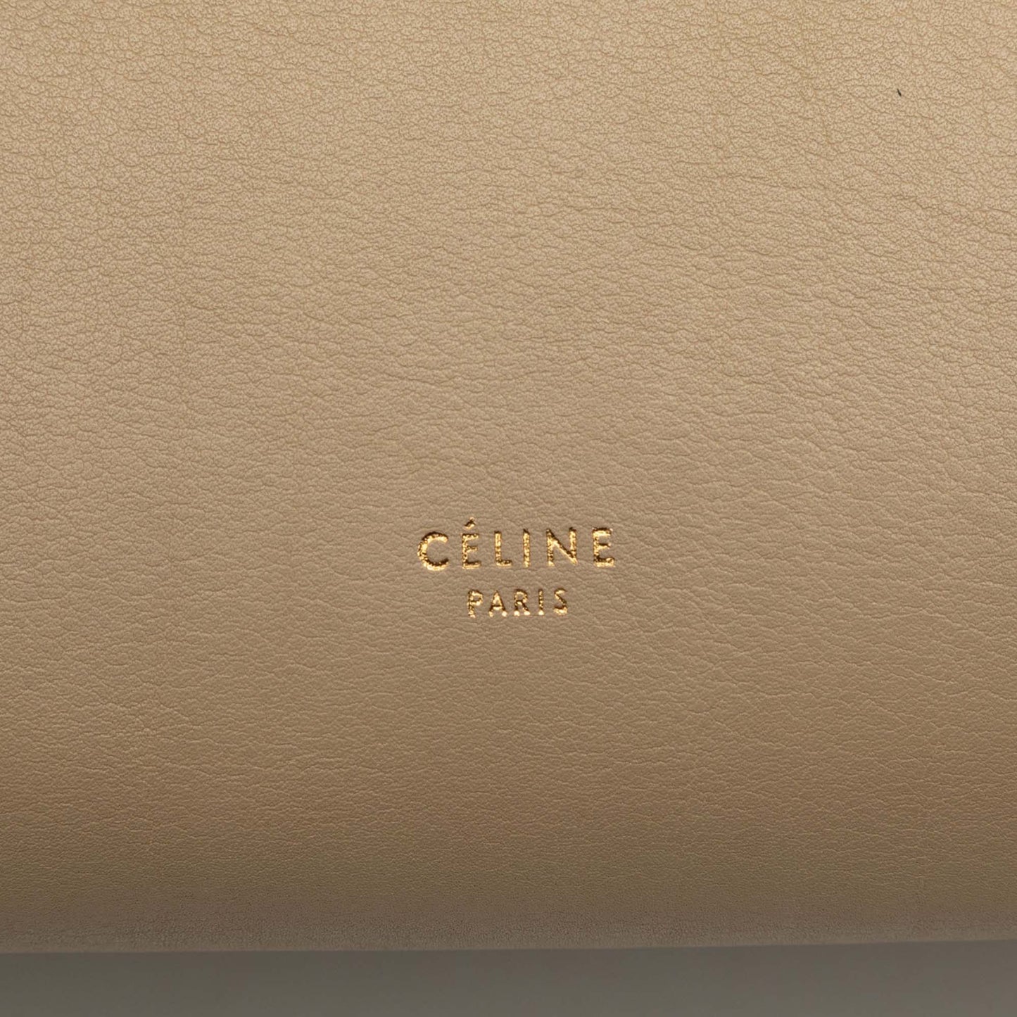 Celine Mini Tricolor Grained Calfskin Belt Satchel