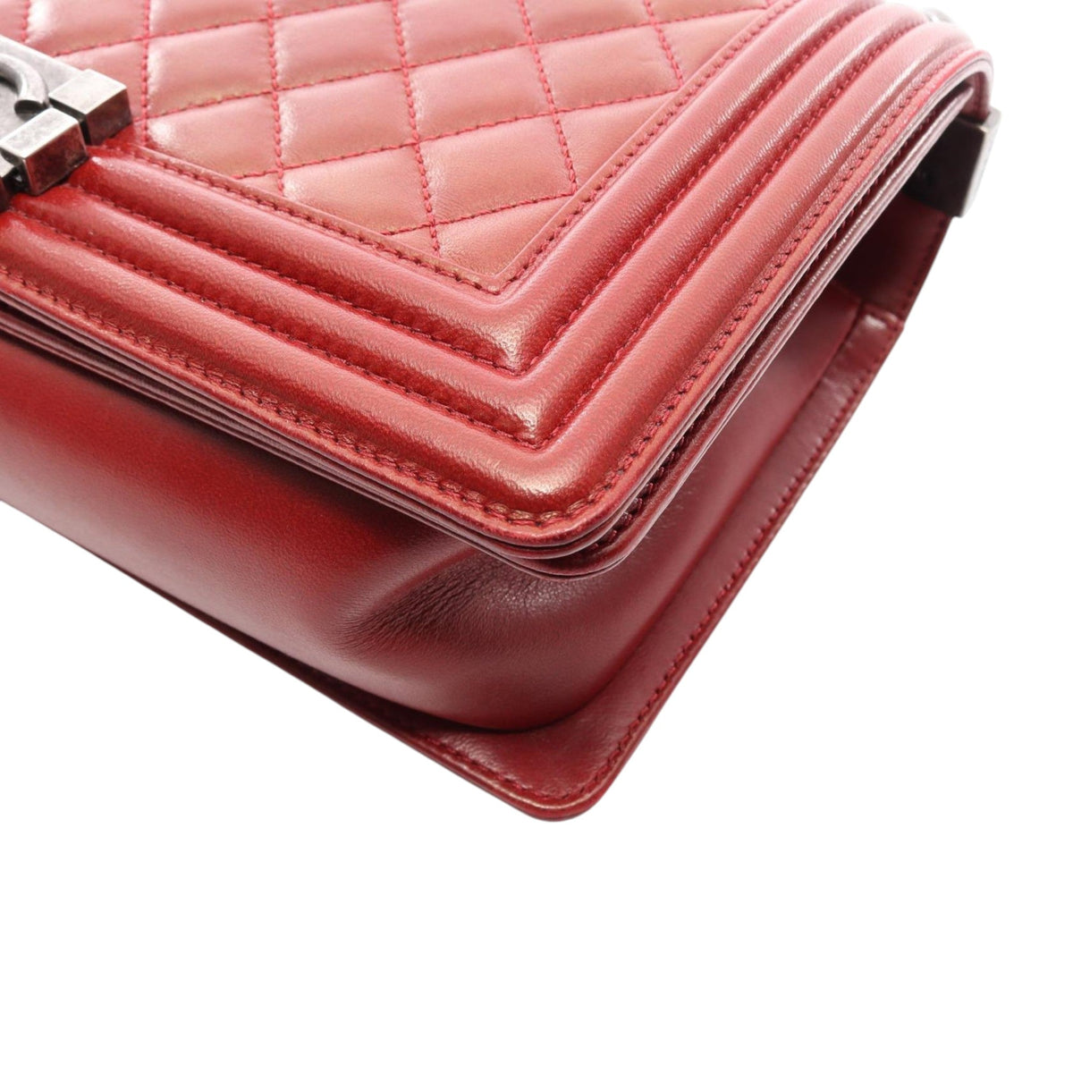Chanel Old Medium Quilted Lambskin Boy Flap