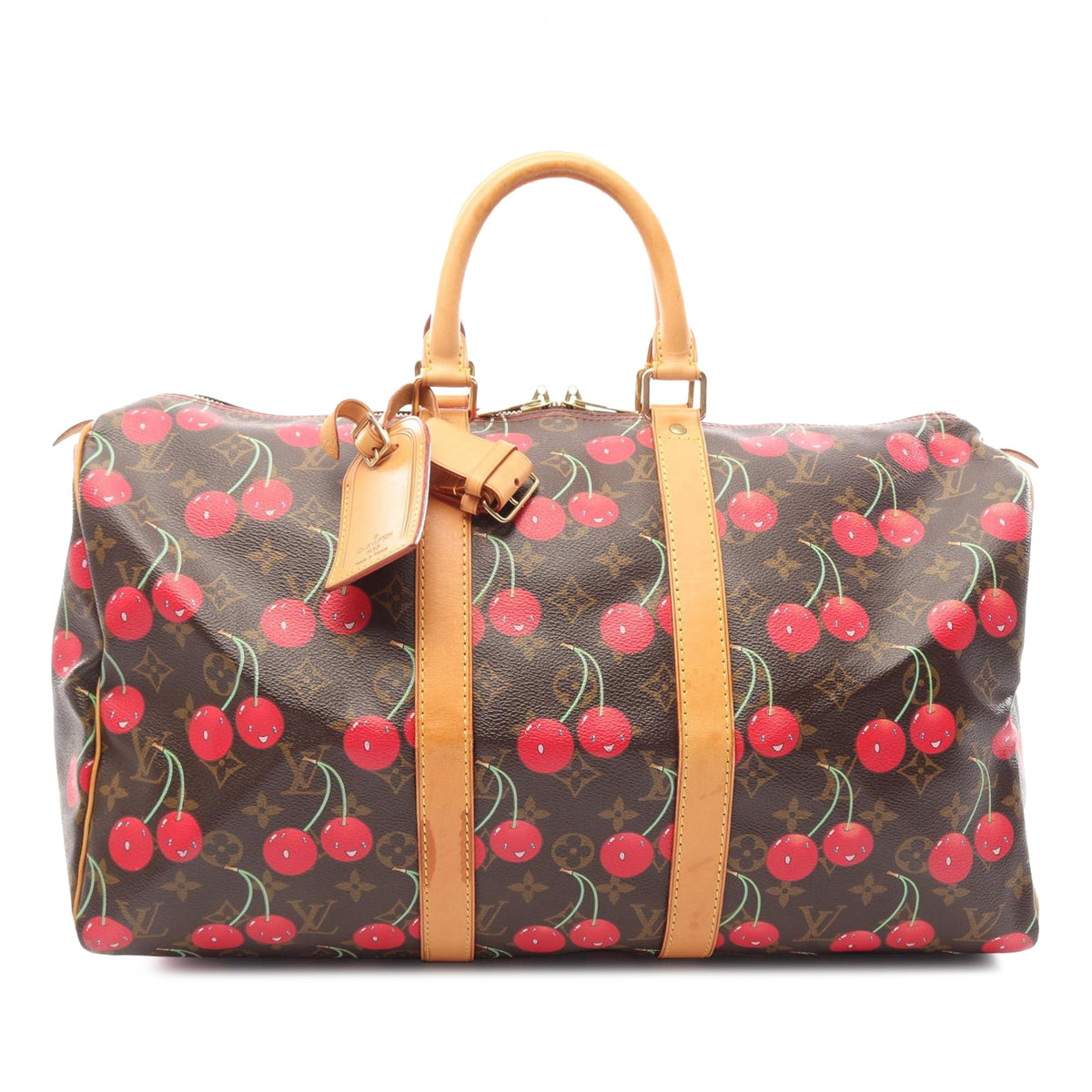 Louis Vuitton x Takashi Murakami Monogram Cerises Keepall — Brown