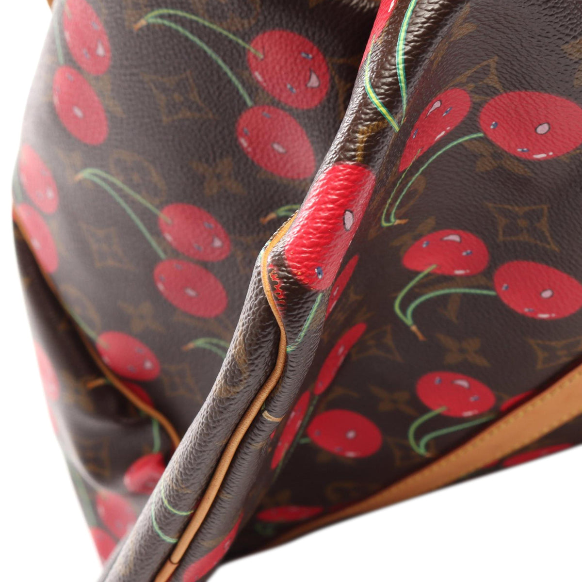 Louis Vuitton x Takashi Murakami Monogram Cerises Keepall — Brown