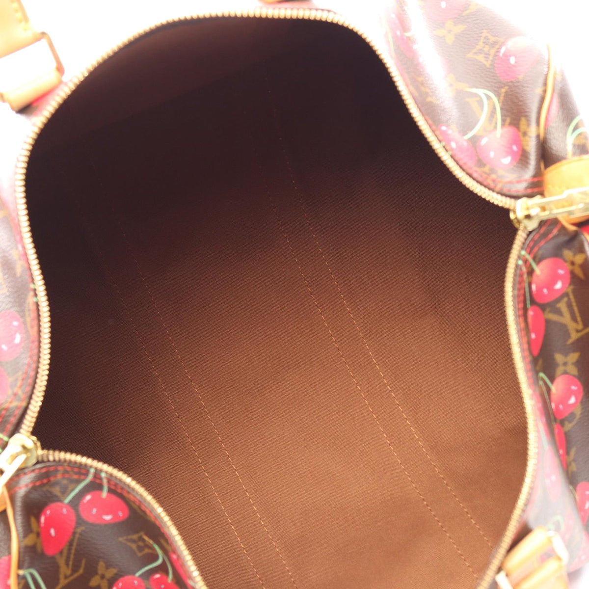 Louis Vuitton x Takashi Murakami Monogram Cerises Keepall — Brown