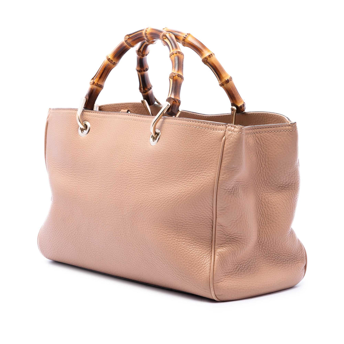 Gucci Medium Calfskin Bamboo Shopper Satchel