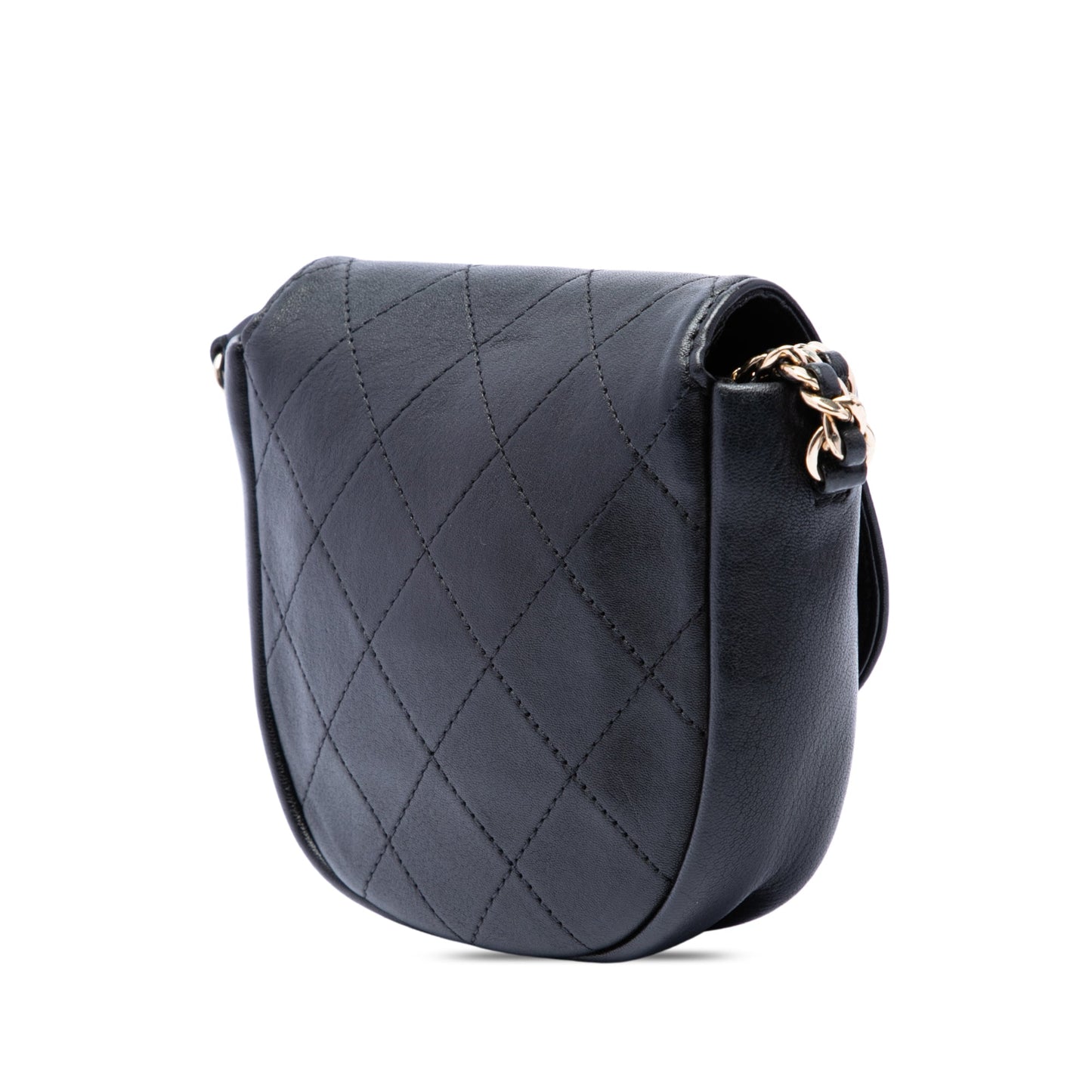 Chanel Small CC Quilted Lambskin Messenger Flap