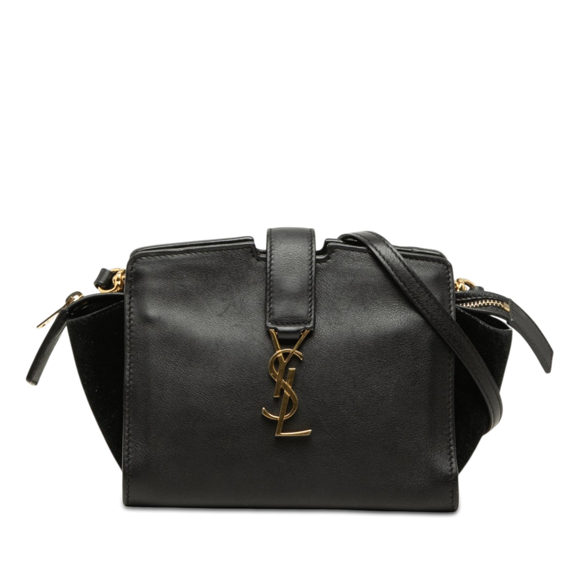 Saint Laurent Toy Leather Monogram Cabas — Black