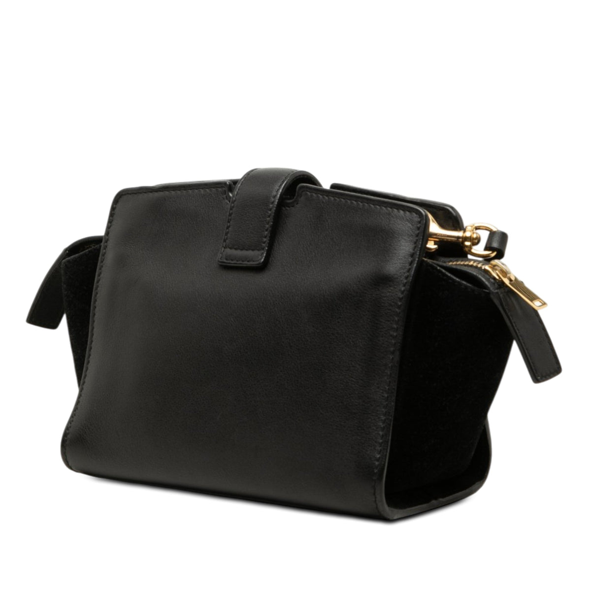 Saint Laurent Toy Leather Monogram Cabas — Black