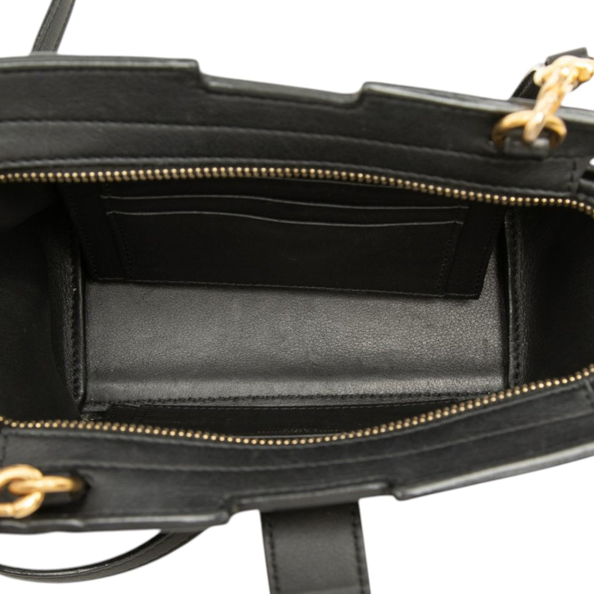 Saint Laurent Toy Leather Monogram Cabas — Black