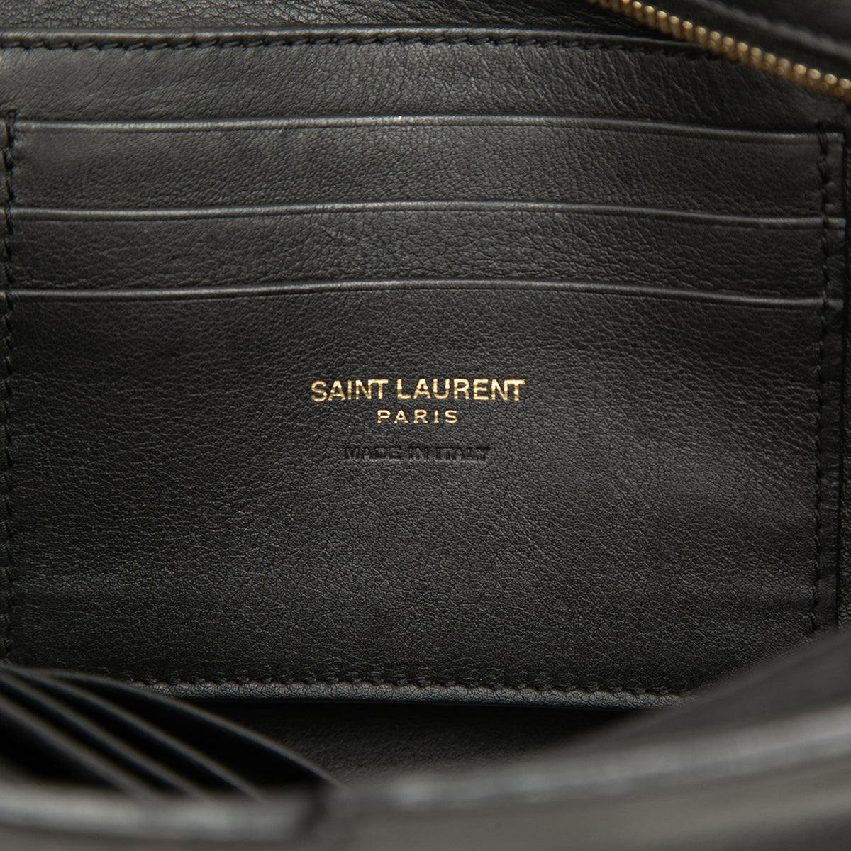 Saint Laurent Toy Leather Monogram Cabas — Black