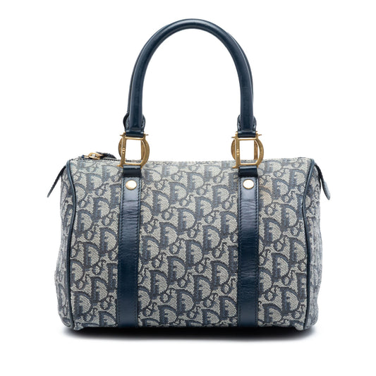 Dior Small Diorissimo Trotter Canvas Boston Bag