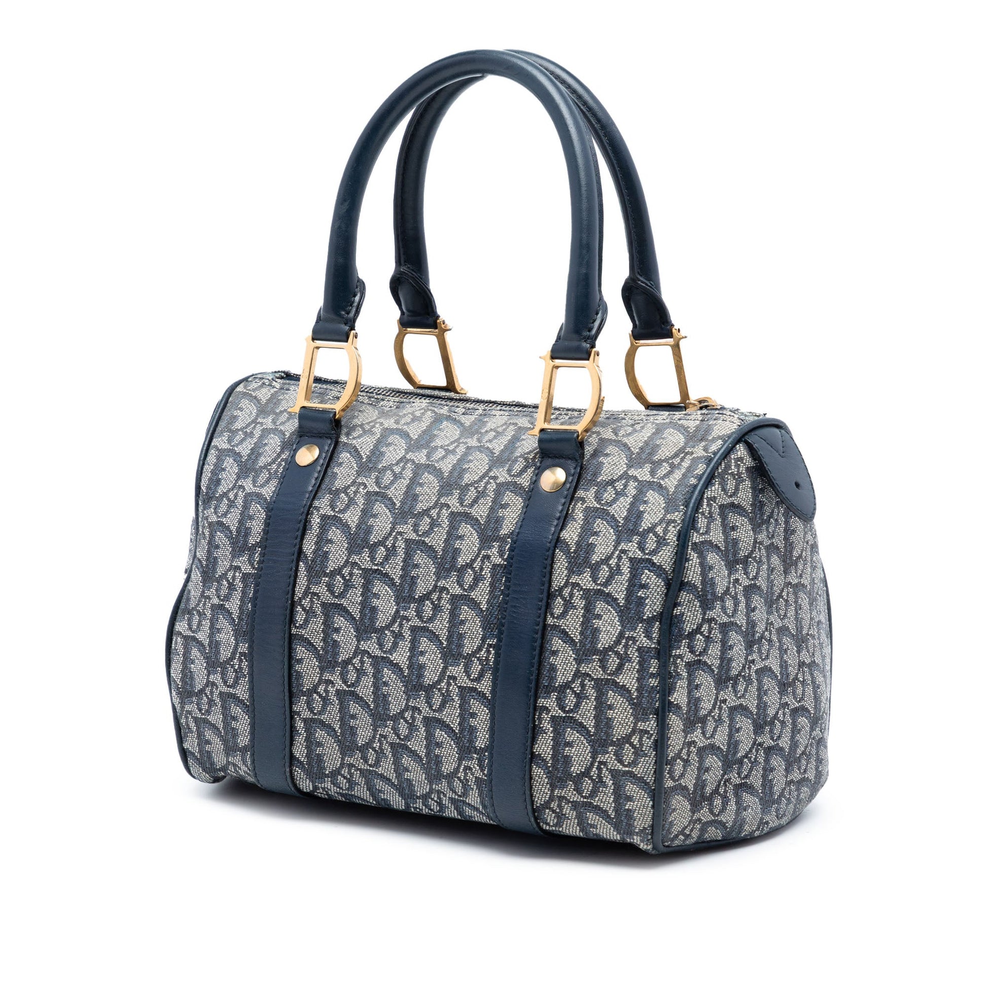 Dior Small Diorissimo Trotter Canvas Boston Bag