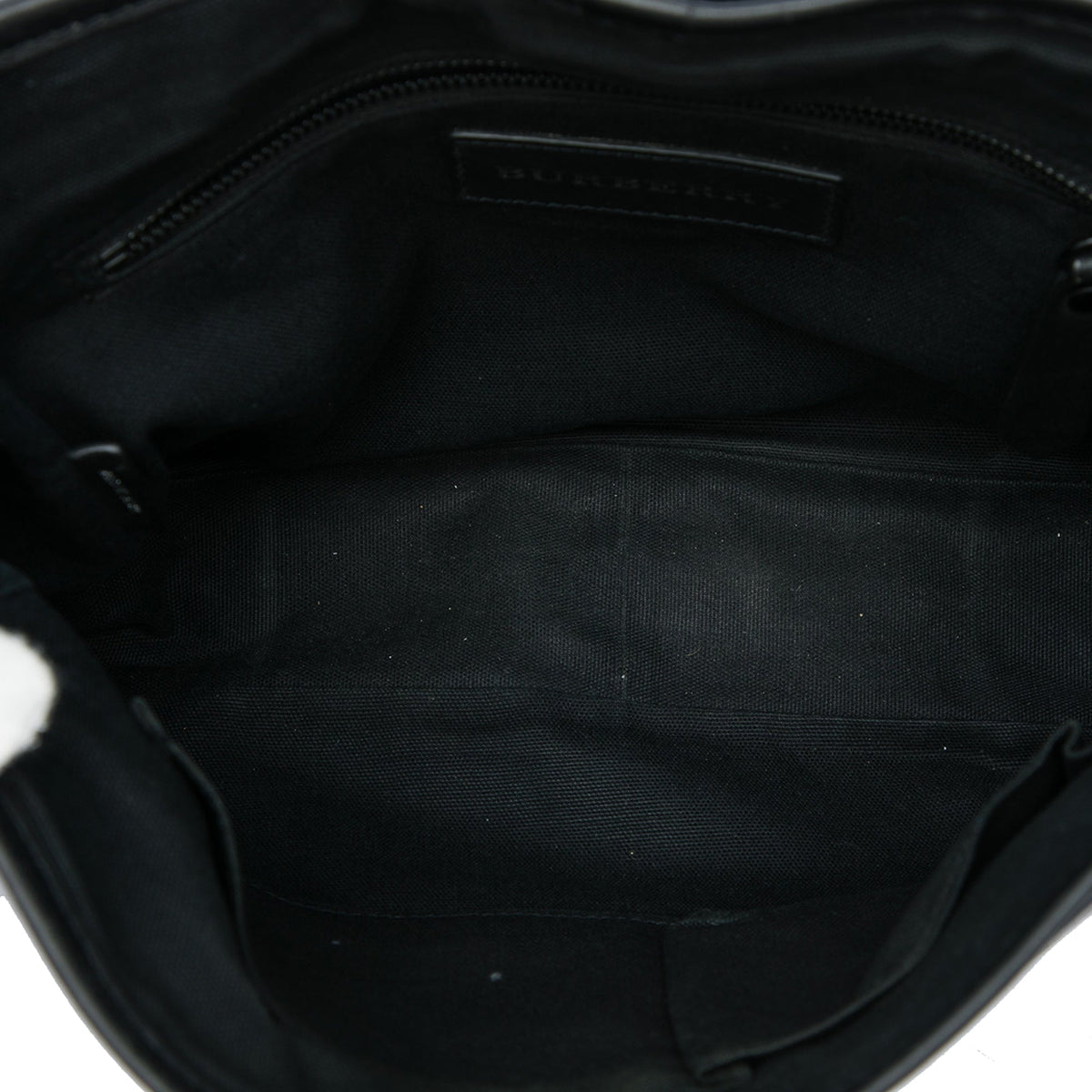 Burberry Smoke Check Coated Canvas Crossbody