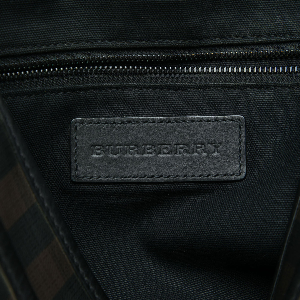 Burberry Smoke Check Coated Canvas Crossbody