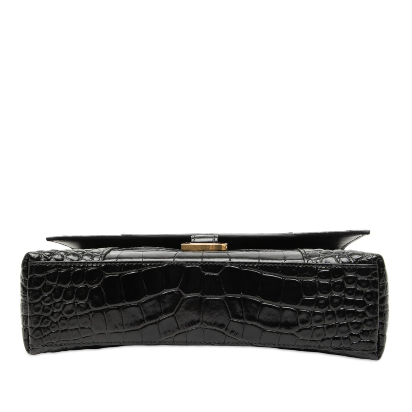 Balenciaga Croc Embossed Leather Downtown Crossbody XS