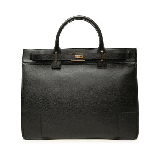 Gucci Calfskin Tote — Black