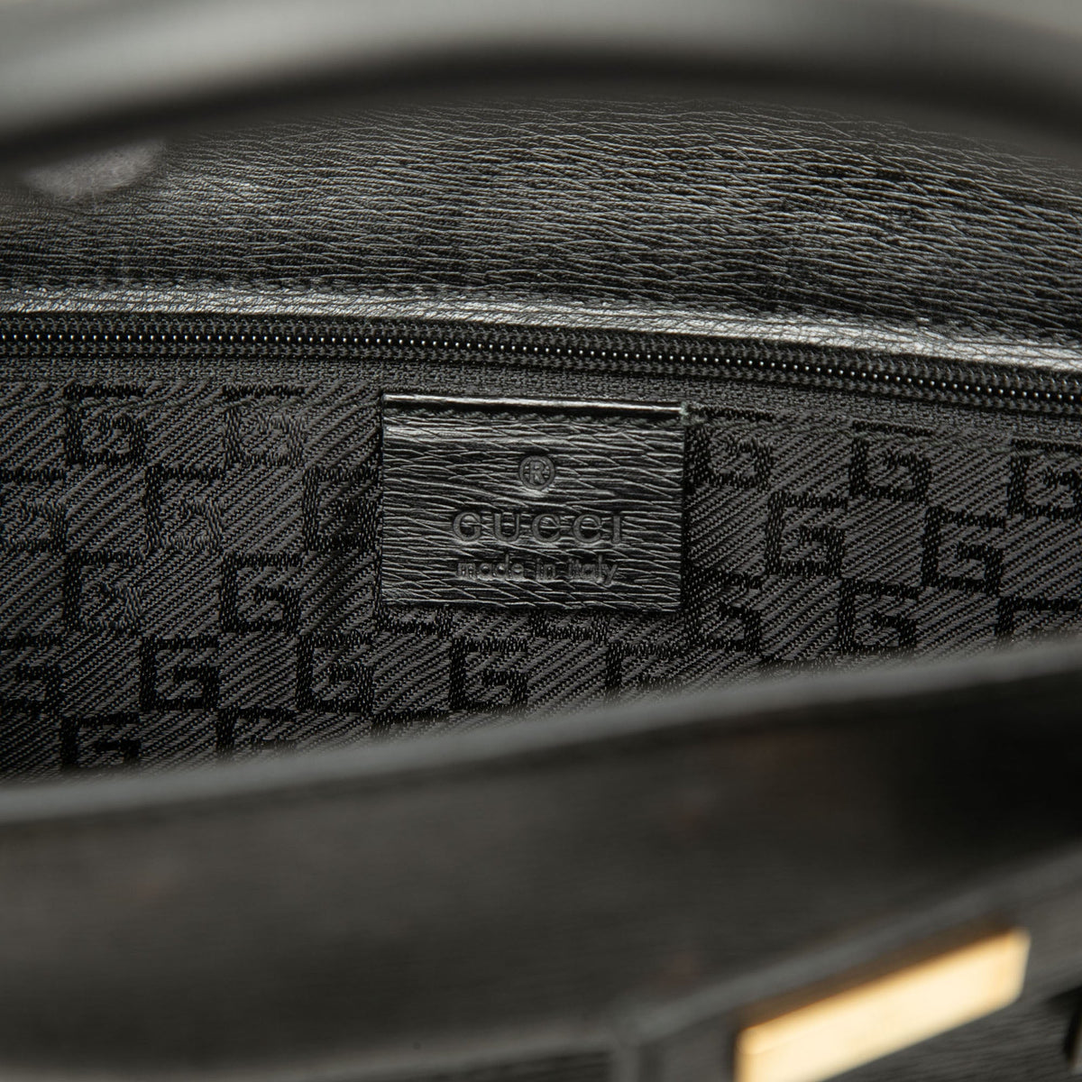 Gucci Calfskin Tote — Black
