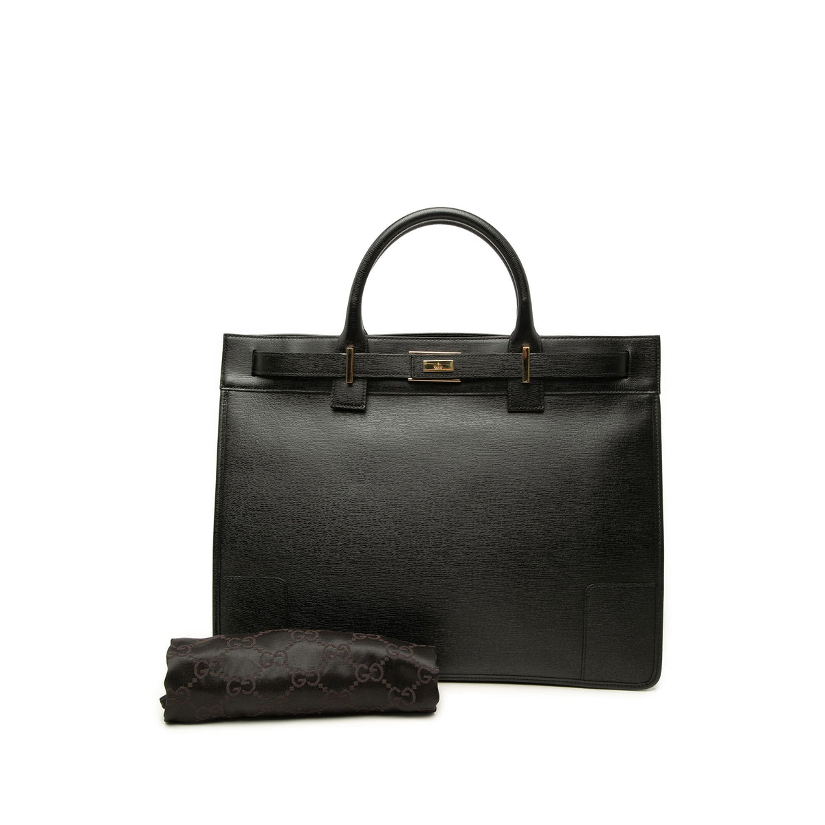 Gucci Calfskin Tote — Black